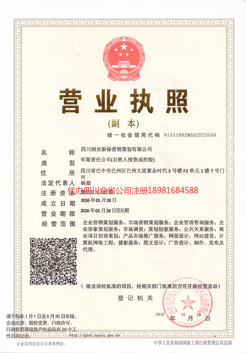 新余新余润安新保营销策划有限公司
